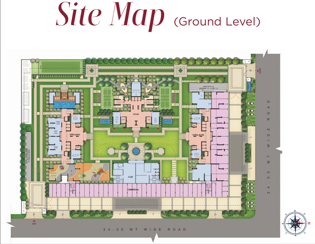 SKA Atlantis Project Site Map Layout - Luxury Apartments Siddharth Vihar