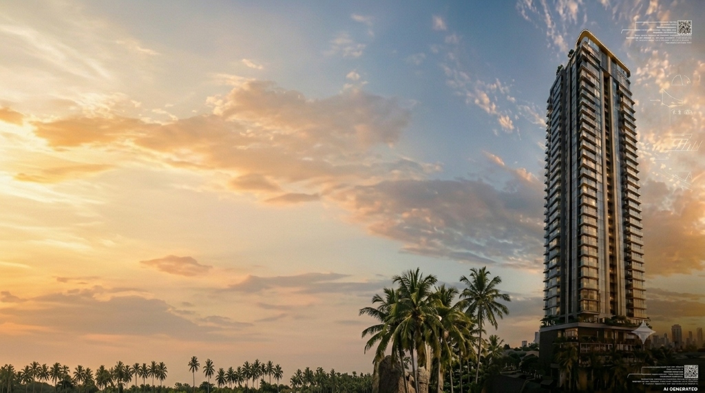 SKA Imperia Wave City Tower Render - Luxury 3 BHK Apartments Ghaziabad